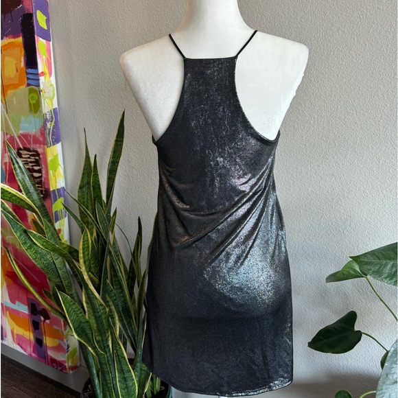 Metallic Cocktail Mini Formal Event Dress - Great Condition, size small, silver - Picture 2 of 2